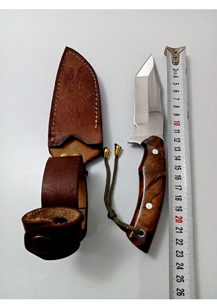 El Yapımı Kök Ceviz Kabzeli 23 cm Uzunluğunda Paslanmaz Çelikten Av ve Kamp Bıçağı indirimleri