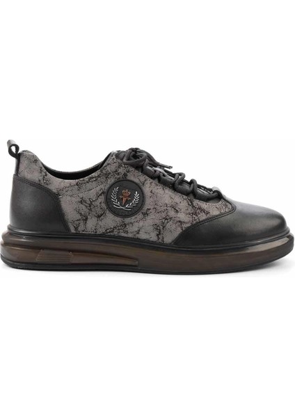 Siyah Baskılı Leather Erkek Sneaker E01398020241 fiyatları