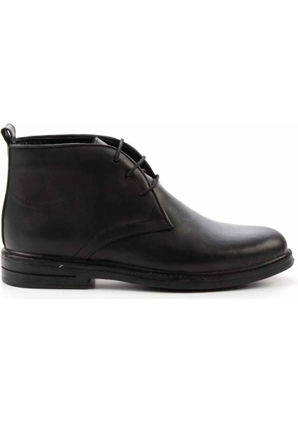 Siyah Leather Erkek Bot & Bootie E02399201403