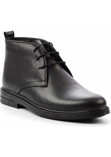 Siyah Leather Erkek Bot & Bootie E02399201403
