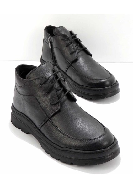 Siyah Leather Erkek Bot & Bootie E02951061003