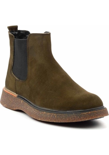 Yeşil Nubuk Leather Erkek Bot & Bootie E02556400001 modelleri