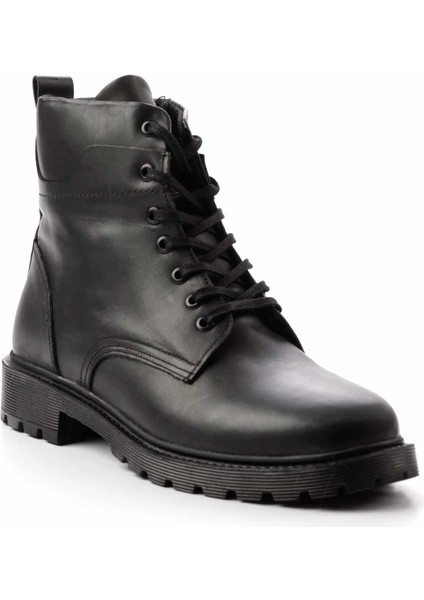 Siyah Leather Erkek Bot & Bootie E02399201603 modelleri