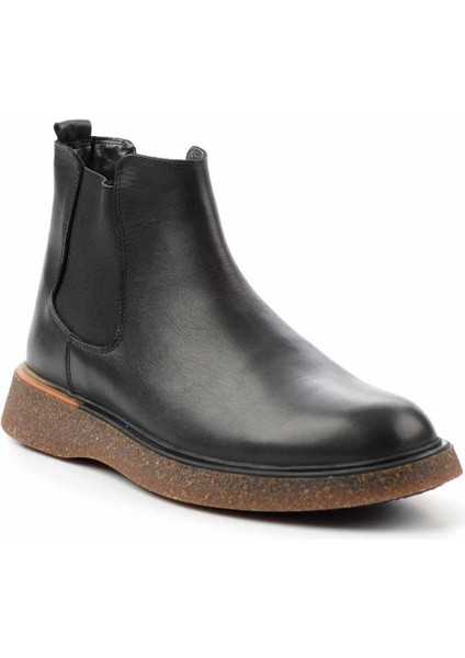 Siyah Leather Erkek Bot & Bootie E02556400003