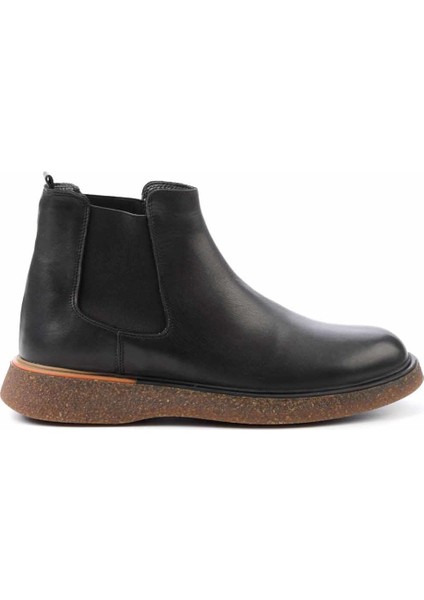Siyah Leather Erkek Bot & Bootie E02556400003