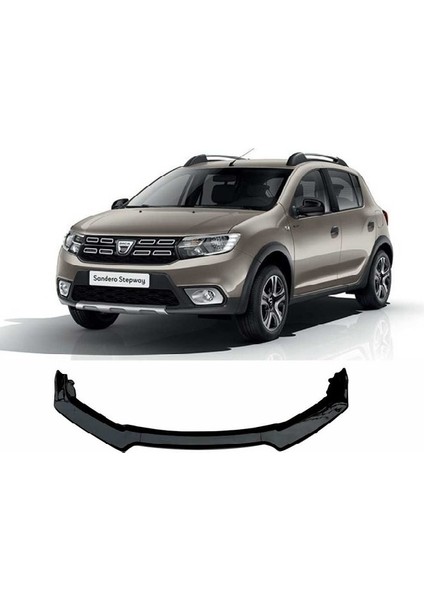 Dacia Sandero Ön Tampon Eki Body Kit Karlık Lip Siyah