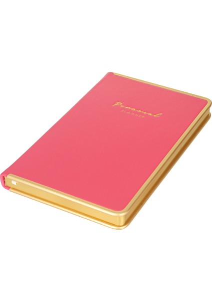 Monaco Vegan Deri Sert Kapak 13 x 21 cm Çizgili Nar Çiçeği fiyatları