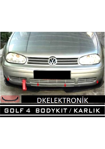Golf 4 Ön Tampon Eki Body Kit Karlık Lip Siyah