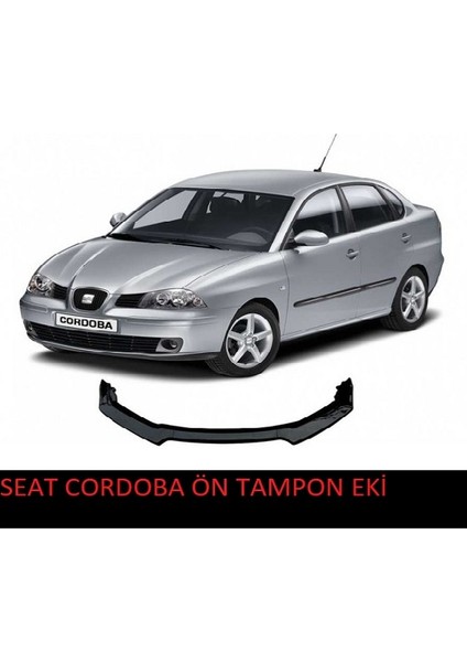 Seat Cordoba Ön Tampon Eki Body Kit Karlık Lip Siyah