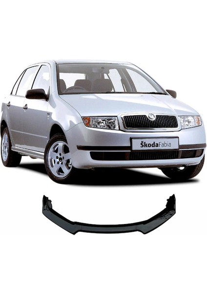 Skoda Fabia 2002-2005 Ön Tampon Eki Body Kit Karlık Lip Siyah