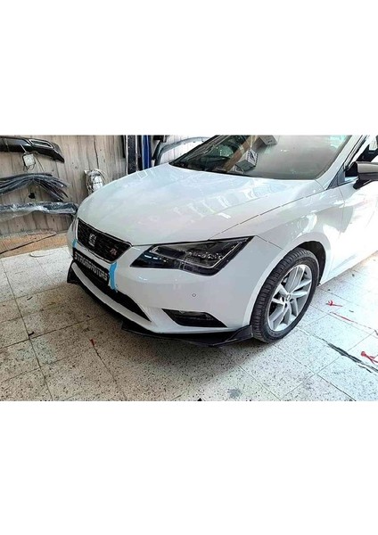 Seat Leon Mk3-3.5 Ön Karlık Body Kit 3 Parça Lip Piano Black Siyah modelleri