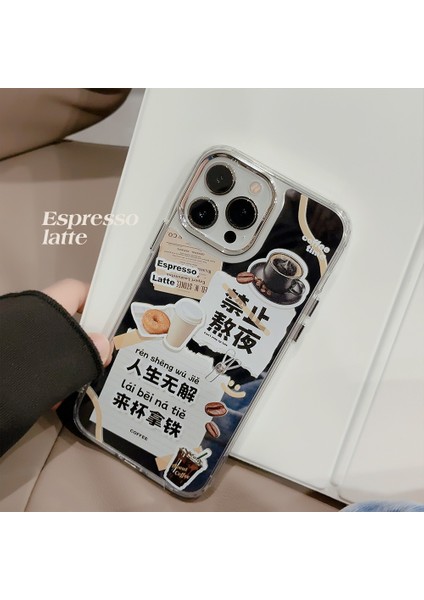 Ayakta Kalmak Yok 14PROMAX Apple Telefon Kılıfı IPHONE14 Için Gelişmiş 13 Her Şey Dahil 11 Kahve Aynası 12 (Yurt Dışından)