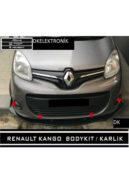 Renault Kango Ön Tampon Eki Body Kit Karlık Lip Siyah fiyatları