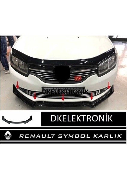 Renault Symbol Body Kit Ön Kalık / Lip Siyah
