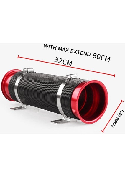 Hava Filtresi Borusu Siyah-Kırmızı / Dahı84 fiyatları