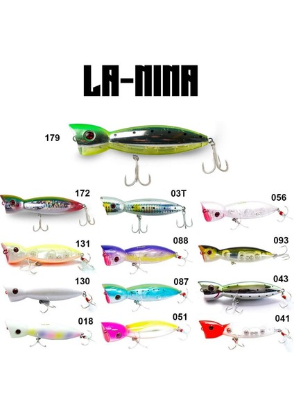 Fujın La-Nina Maket Balık Su Üstü Popper 100MM 24 gr