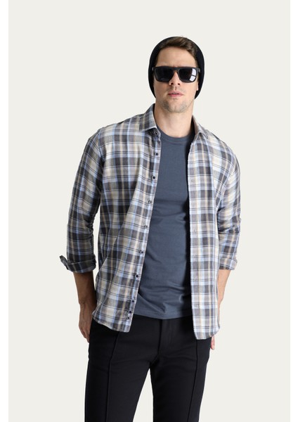 Uzun Kol Regular Fit Ekose Oduncu Gömlek fiyatları