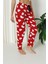 Luxury Soft Welsoft Polar Desenli Kurdeleli Kışlık Pijama Altı Pantolon 4