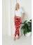 Luxury Soft Welsoft Polar Desenli Kurdeleli Kışlık Pijama Altı Pantolon 5