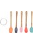 5 Li Renkli Bambu Silikon Spatula Seti mini boy 3