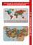 Eğitici Öğretici Dünya ve Türkiye Haritası Çocuk Odası Duvar Sticker 3886 1