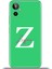 General Mobile Gm 23 Se Kılıf Silikon Esnek Kamera Koruma Kişiye Özel Isim Harf Zao Yeşil - Z 1