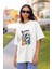 Snoopyy Tasarım Baskılı Oversize T-Shirt 1