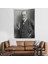 Sigmund Freud Elinde Puro ile Siyah Beyaz Fotoğrafı Duvar Örtüsü - HALISI-5238 1