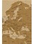 Duvar Örtüsü / Halısı Eskitme Vintage Kanvas Kumaş Dünya HARITASI-3958 2