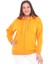 Kadın Büyük Beden Şardonlu Fermuarlı Kalın Turuncu Sweatshirt 2