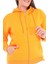 Kadın Büyük Beden Şardonlu Fermuarlı Kalın Turuncu Sweatshirt 4