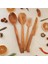 Ahşap Tahta Servis, Sunum Spatula, Kaşık, Bıçak, ve Çatal Seti - El Yapımı - Zeytin Ağacı 5