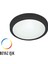 Dekoratif 24W LED Glob Tavan Armatürü Beyaz Işık 25 Cm 2'li Paket Siyah Kasa 1