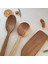 Ahşap Tahta Servis, Sunum Kaşığı ve Spatula Seti - El Yapımı - Ceviz Ağacı - 30 cm ve 28 cm 5