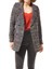 Siyah-Kırmızı Pötikare Desenli Kışlık Blazer Ceket 2