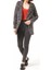 Siyah-Kırmızı Pötikare Desenli Kışlık Blazer Ceket 4