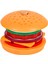 Öncesi Çocuklar Için Sahte Yiyecek Ahşap Istifleme Oyuncakları Eşleş Oyunu Hamburger Taklit Et (Yurt Dışından) 1