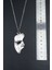 The Phantom Of The Opera - Maske Gümüş Kaplama Unisex Düz Zincir Kolye kod 673 4