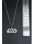 Star Wars Gümüş Kaplama Unisex Düz Zincir Kolye kod 715 4