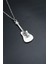 Gitar Gümüş Kaplama Unisex Düz Zincir Kolye kod 683 1
