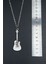 Gitar Gümüş Kaplama Unisex Düz Zincir Kolye kod 683 4