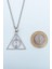 Had Safha Accessories 2'li Harry Potter Ölüm Yadigarları Üçgen - Hogwarts Kolye Seti 3