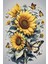 Renkli Baskılı Sayılarla Boyama Hobi Seti (Çerçeveli) 40X50 Cm: Ayçiçek 2 1