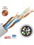 Kablo 23AWG Full Bakır Cat6 Kablo Gri 100MT Yerli Üretim 2