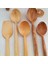 Ahşap Tahta Servis, Sunum Kaşığı ve Spatula Seti - El Yapımı 3