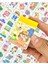 Sevimli Kız 50 Yaprak Sarı Defter Sticker Çıkartma Bullet Journal Defter Süsleme Scrapbook 2
