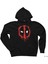 Deadpool Splash Siyah Kapşonlu Sweatshirt Hoodie 1