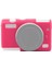 Canon Eos M200 Için Yumuşak Silikon Kılıf - Koyu Pembe (Yurt Dışından) 1