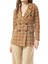 Camel Ekoseli Kışlık Blazer Ceket 1