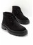 Siyah Süet Leather Erkek Bot & Bootie E02381175602 1